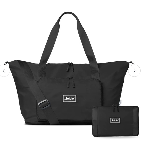 The Foldie Travel Tote Bag NWT In Black - Picture 1 of 4